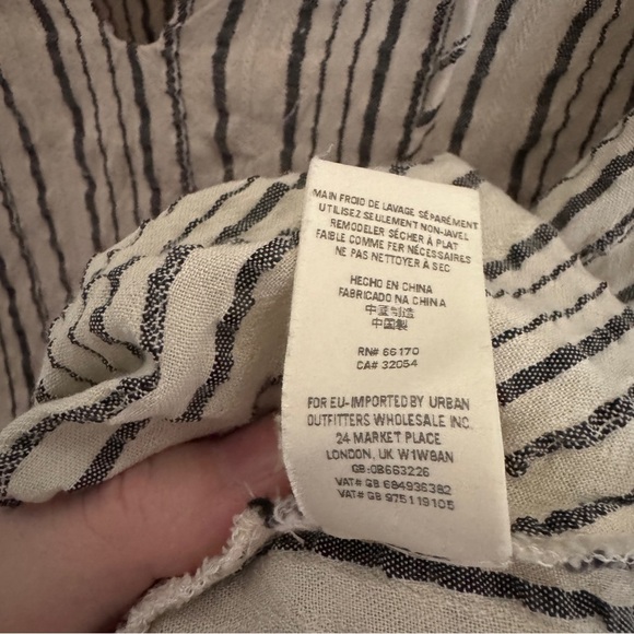 Free People Gray & White Rhythm Of The Night Striped Tunic - Picture 12 of 12